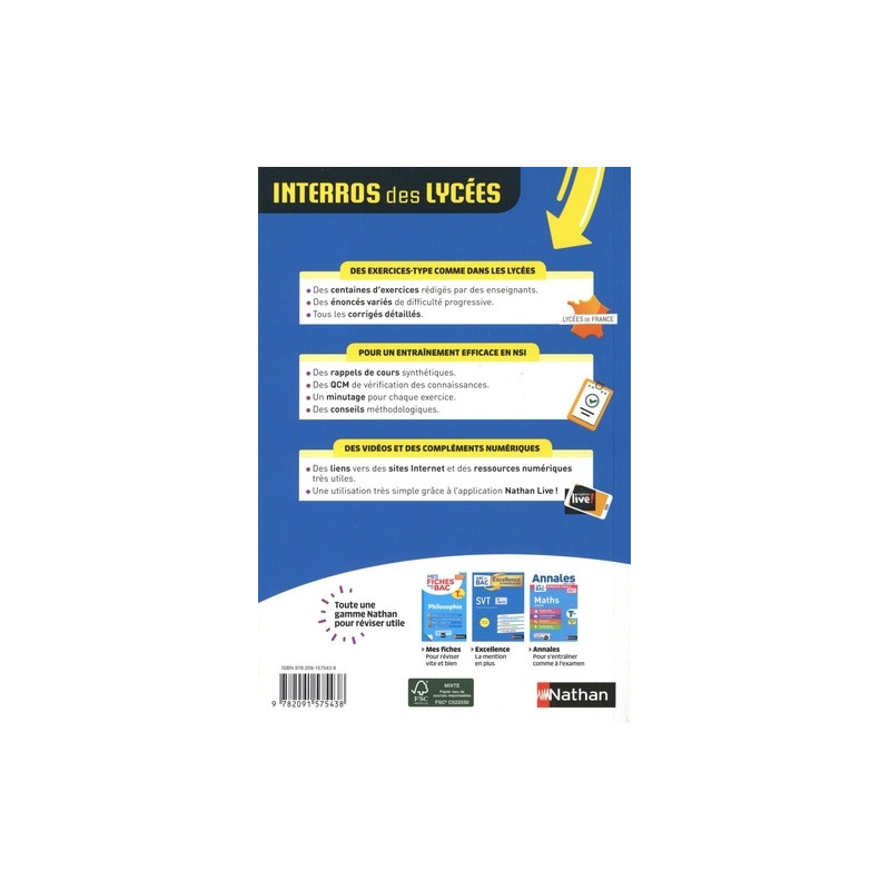 Numérique et sciences informatiques Tle