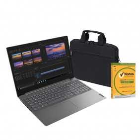 Bundle Ordinateur LENOVO V15 ADA 15,6 Pouces - DualCore - 4Go Ram - 1 To HHD - Windows 10 + Sacoche Dicota + Norton