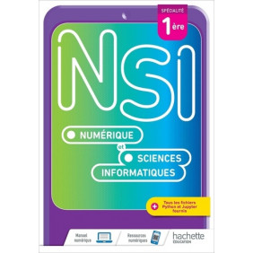 Numérique et sciences informatiques 1re spécialité