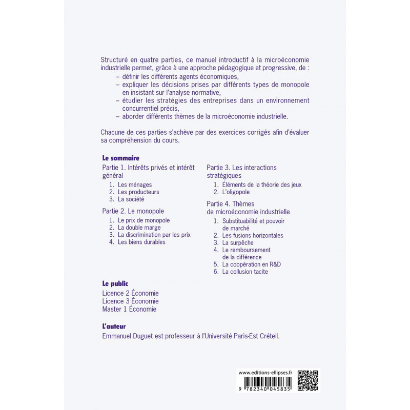 Microéconomie de la concurrence imparfaite