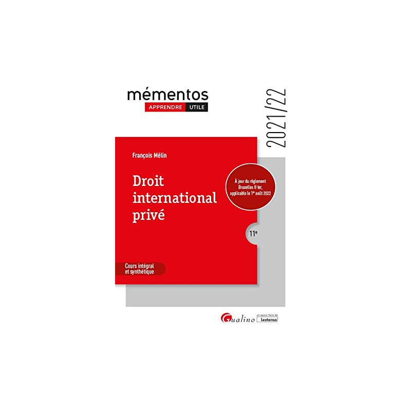 Droit international privé 2021-2022