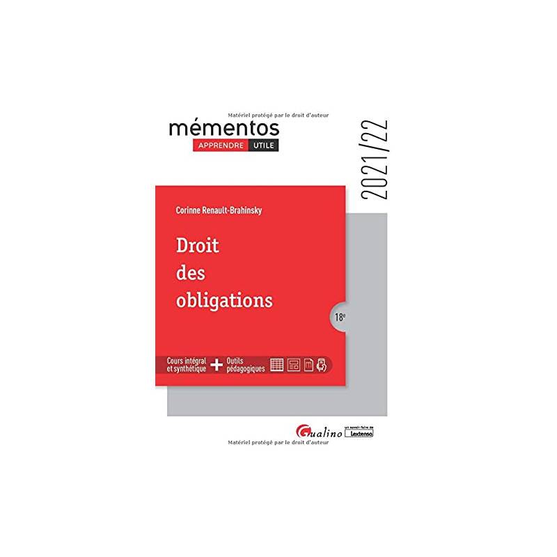 Droit des obligations - Edition 2021-2022