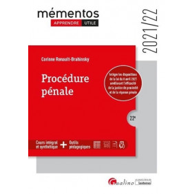 Procédure pénale - Edition 2021-2022