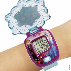 VTech - Reine des Neiges 2 - La montre-jeu interactive d'Elsa - montre enfant éducative, 3 Ans