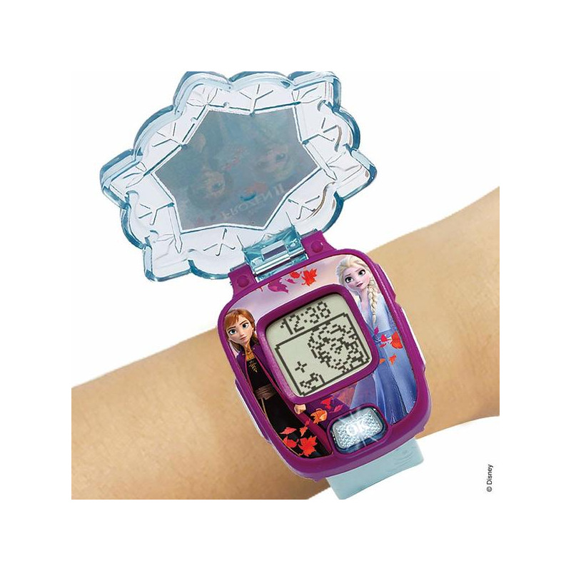 VTech - Reine des Neiges 2 - La montre-jeu interactive d'Elsa - montre enfant éducative, 3 Ans