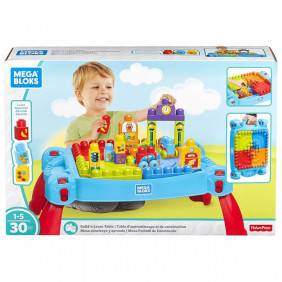 Mega Bloks – Table d’apprentissage et de construction 1 à 5 ans.