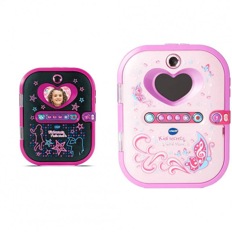 VTech - KidiSecrets Selfie Music Noir - Version FR & KidiSecrets Selfie Music Rose