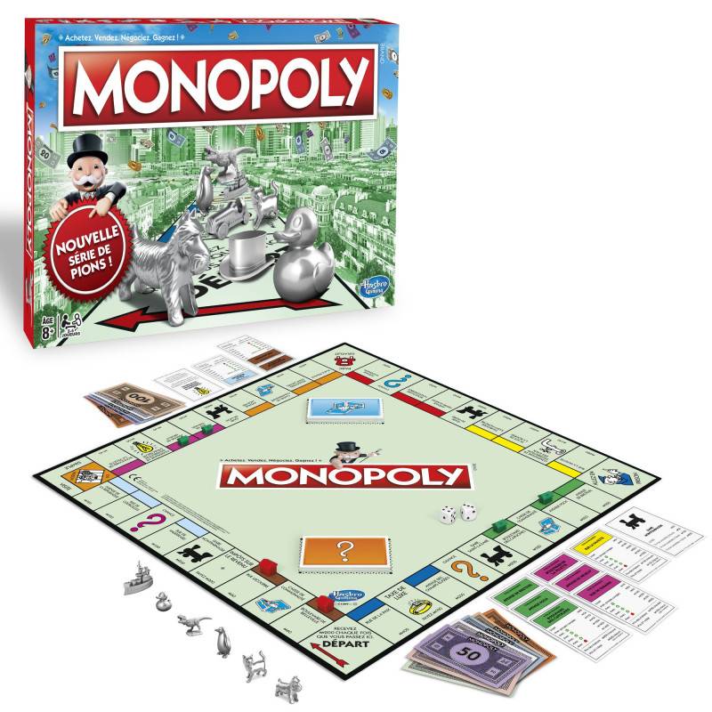Monopoly Classique, Jeu de societe, Jeu de plateau, Version francaise