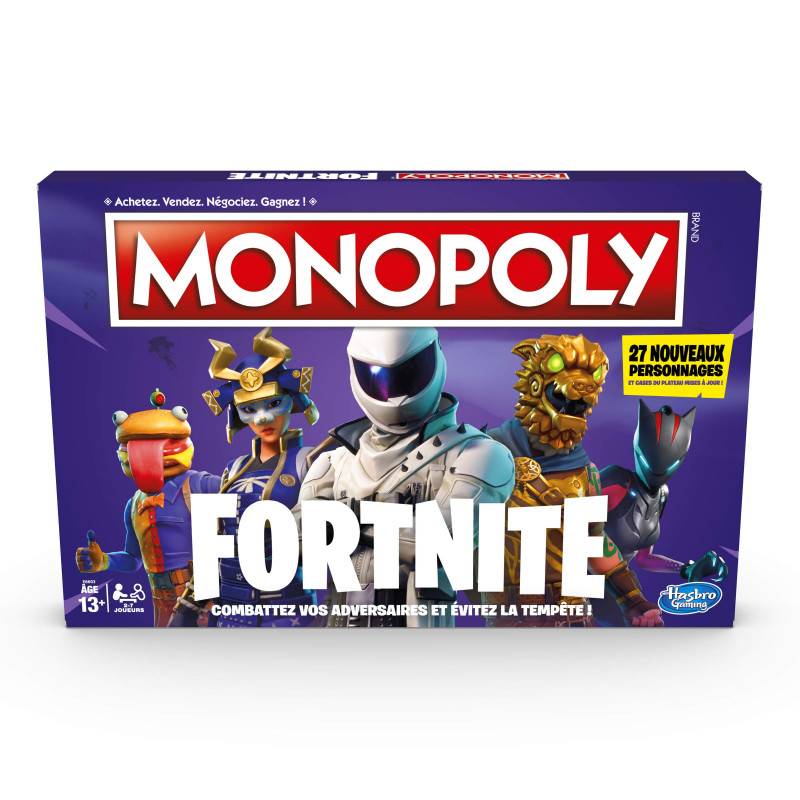 Monopoly Fortnite, Jeu de Societe, Jeu de Plateau, Version Francaise