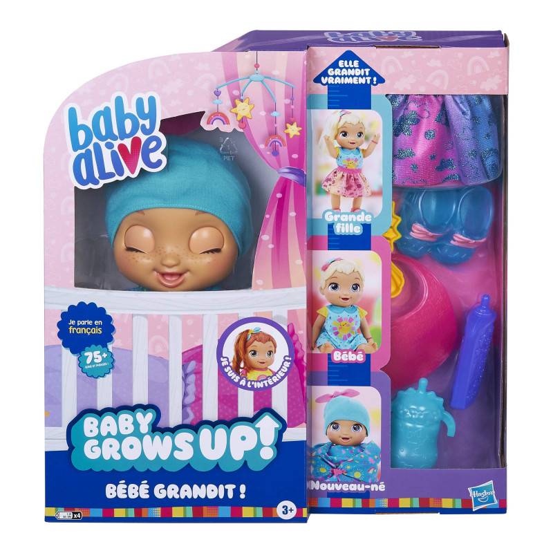 Baby Alive Grandit et Parle - Poupee Baby Grows Up Happy Hope