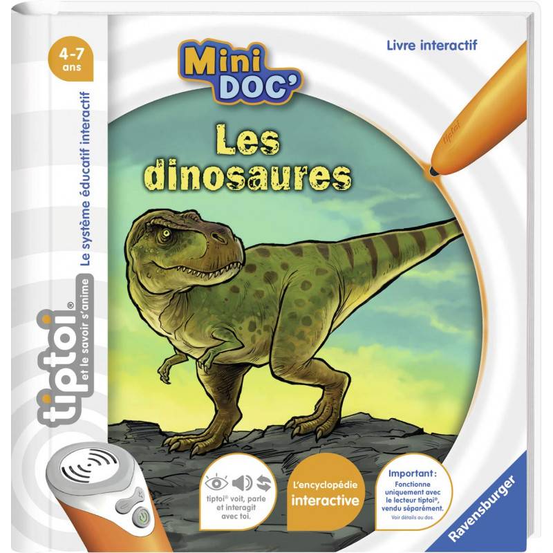 Livre interactif tiptoi Mini Doc' - Les dinosaures - De 4 à 7 ans