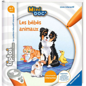 Livre interactif- Mini Doc'- Les bébés animaux - A partir de 4 ans