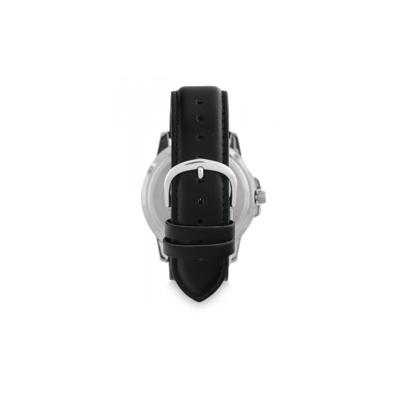 Montre CASIO Homme - Bracelet Noir En Cuir Véritable - Cadran Blanc - MTP-VD300L-7EUDF