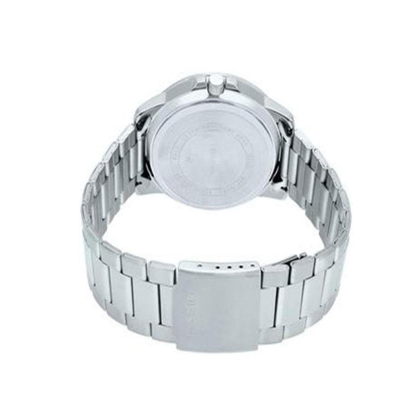 Montre CASIO Homme - Bracelet Gris En Acier Inoxydable - Résistante à l'eau - MTP-VD01D-1BVUDF