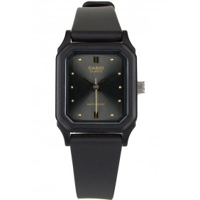 Montre CASIO Jeunesse - Bracelet Noir En Resine - Boitier En Resine - Résistante à l'eau - 12 Mois De Garantie - LQ-142E-1ADF