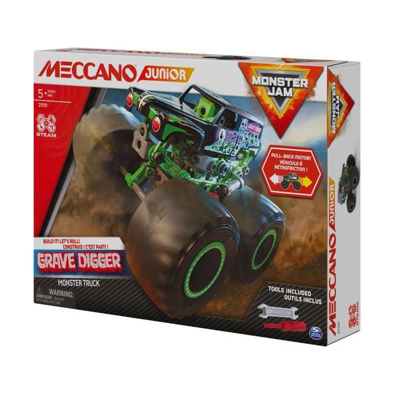 Meccano - Monster Truck Grave Digger Meccano Junior - Age 5 ans