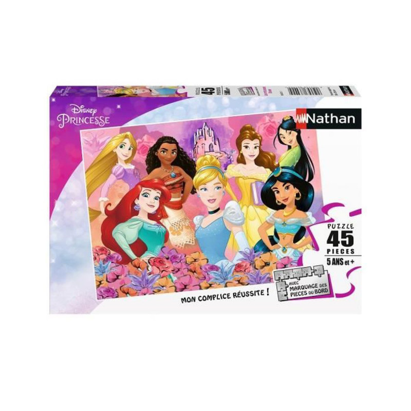 Nathan - Puzzle Enfant - Puzzle 45 p - Les princesses Disney - Dès 5 ans