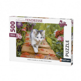 Puzzle Chaton au Jardin à partir de 10 ans