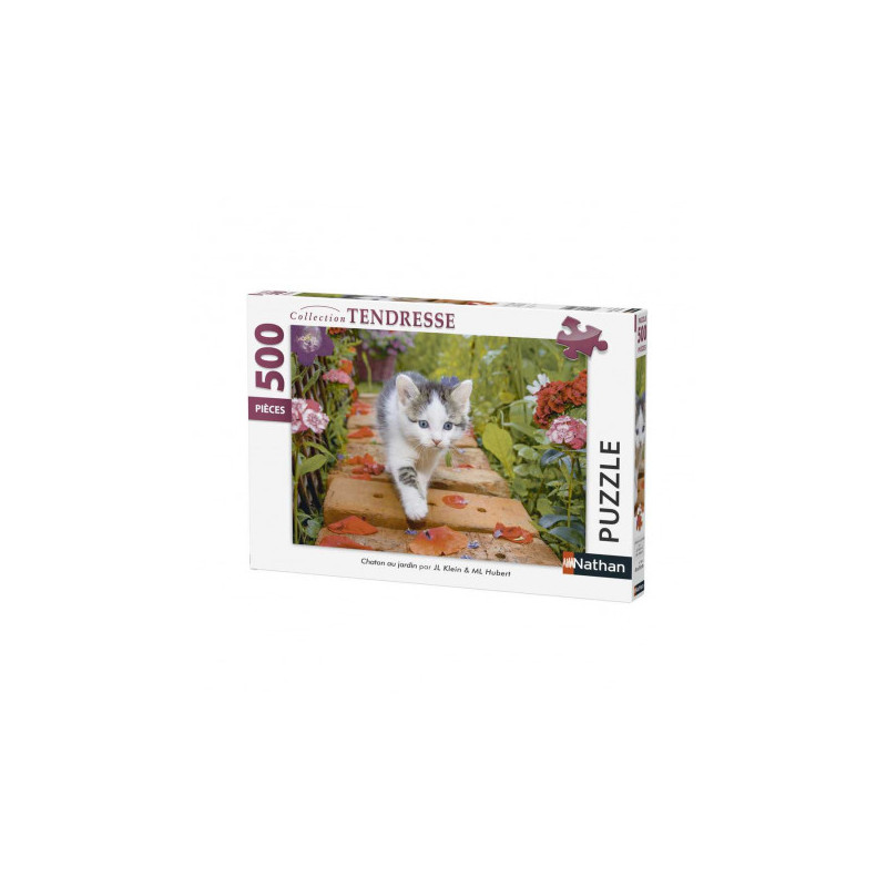 Puzzle Chaton au Jardin à partir de 10 ans