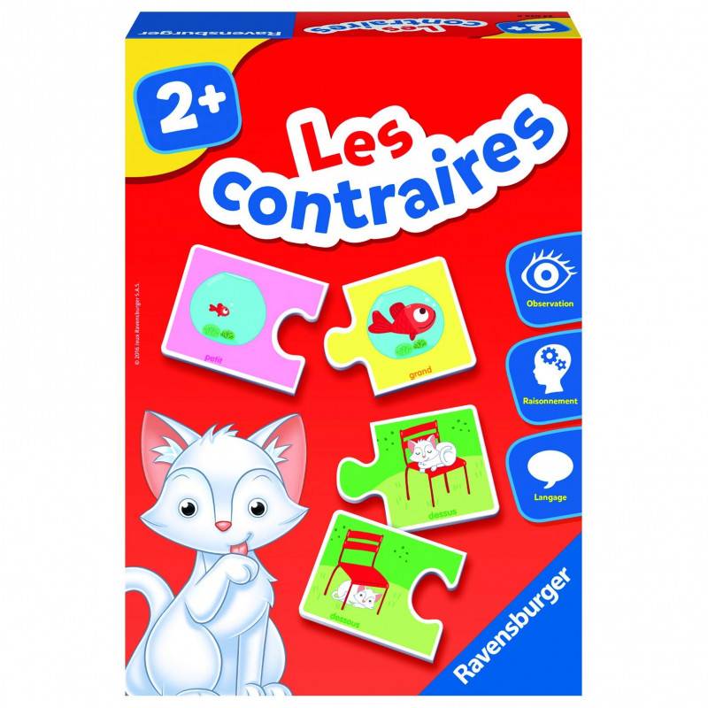 Ravensburger- Jeu Educatif- Les contraires- A partir de 2 ans