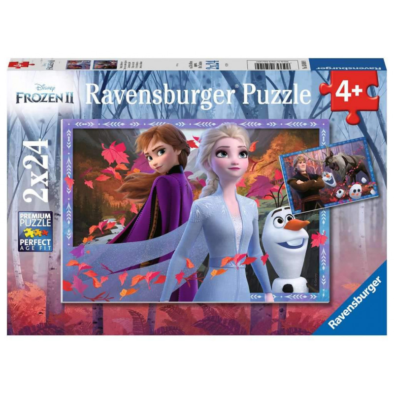 Ravensburger- 05010 Puzzles 2x24 pièces La Reine des Neiges 2 Enfant ‎4 ans et plus
