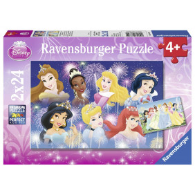 Ravensburger Puzzles 2x24 pièces réunies/Disney Princesses, ‎4 ans et plus