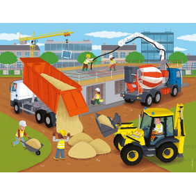 Nathan - Puzzle Enfant - Puzzle 30 p - Le chantier - Dès 4 ans