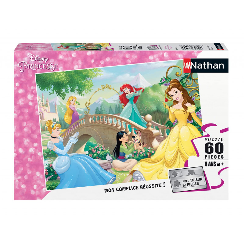 Nathan - Puzzle Enfant - Puzzle 60 p - Disney Princesses (titre à