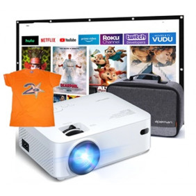 Mini Projecteur Vidéoprojecteur Portable 30000 Heures Multimédia Home Cinéma Projecteur Compatible