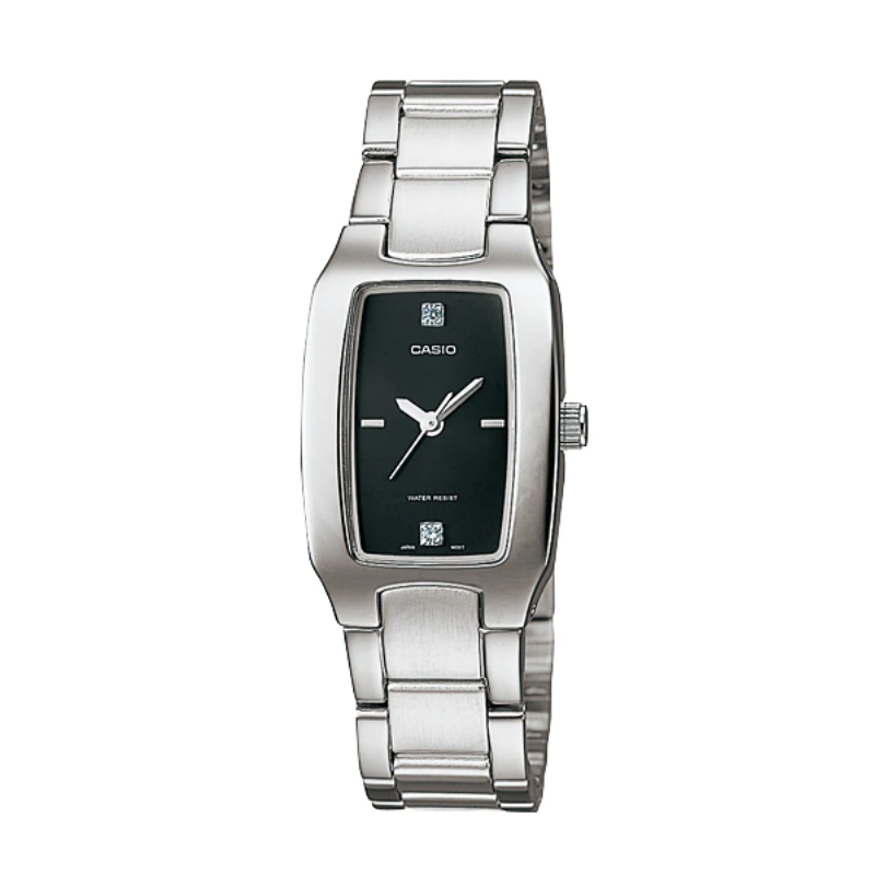 Montre CASIO Femme - Bracelet Gris En Acier Inoxydable - Résistante à l'eau - 12 Mois De Garantie - LTP-1165A-1C2DF