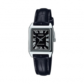 CASIO Montre Femme LTP-V007L-1BUDF - Bracelet en Cuir - Noir