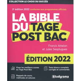 La bible du TAGE Post-Bac 2022