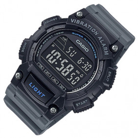 Casio Montre Homme W-736H-8BVDF - Bracelet en Résine - Noir