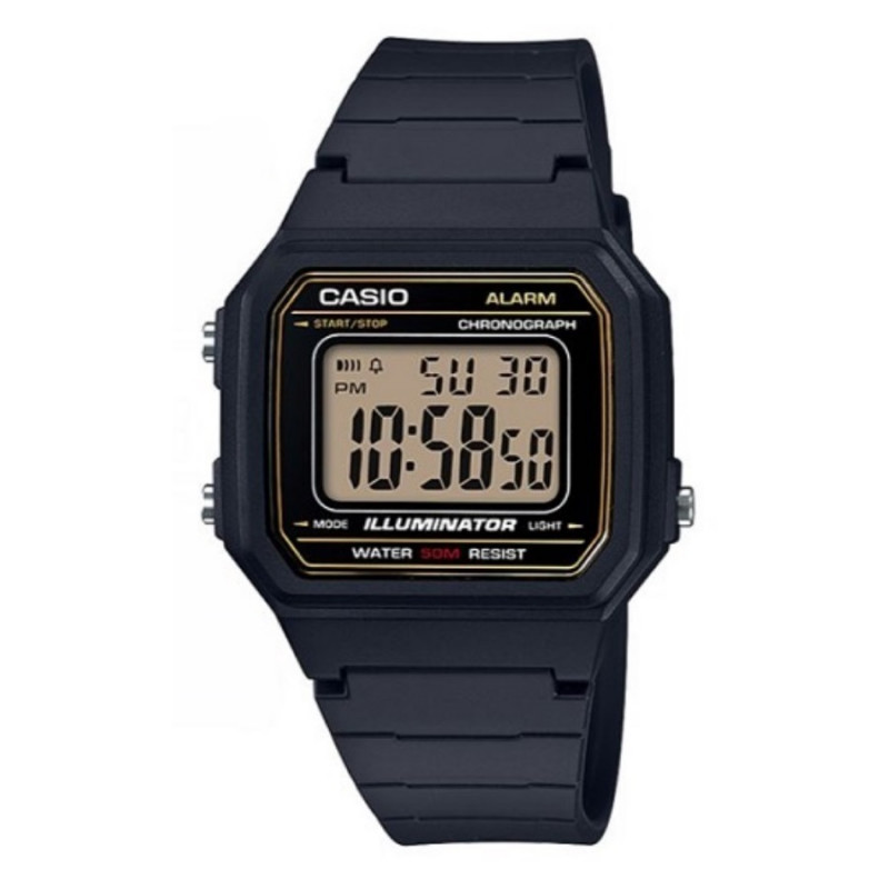 Montre Casio Enfant W-217H-9AVDF - Bracelet en Résine - Noir