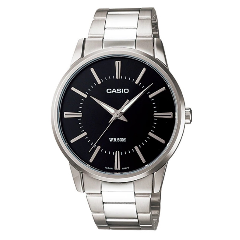 Montre CASIO Femme - Bracelet Gris En Acier Inoxydable - Résistante à l'eau - 12 Mois De Garantie - LTP-1303D-1AVDF