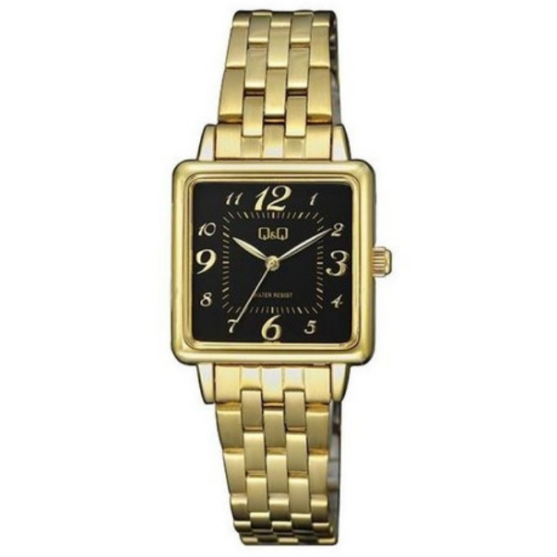 Montre Q&Q Femme - Bracelet DoRée En Acier Inoxydable - Etanche - 12 mois de garantie - QB51J005Y