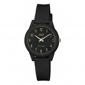 Montre Q&Q Pour Enfant - Bracelet En Résine - Noir - Résistante à l'eau - VS13J009Y - Garantie 1 an
