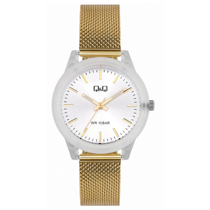 Montre Q&Q Pour Femme - Bracelet En Acier Inoxydable - DoRé - Résistante à l'eau - VS13J010Y - Garantie 1 an
