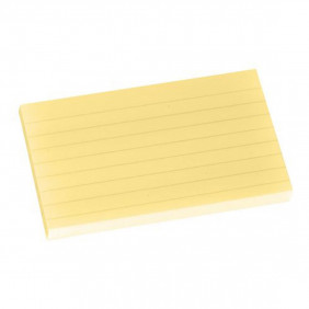 Post-it jaune ligné 76 x 101 mm - bloc de 100 feuilles