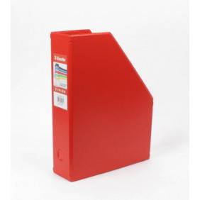 Boîte de classement PVC pliable dos 70mm rouge 56003