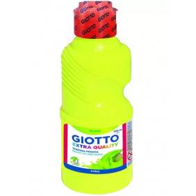 Flacon 250 ml Gouache Fluo Giotto Jaune - Dès 4 ans