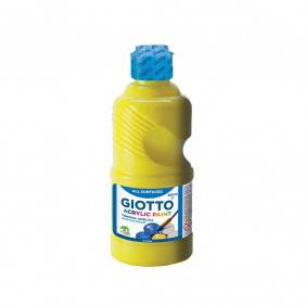 Giotto 534002 Tempera Acrylique 250 ml - Jaune Primaire - Dès 4 ans