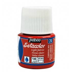 Setacolor Tissus Légers 45 Ml Rouge Cardinal