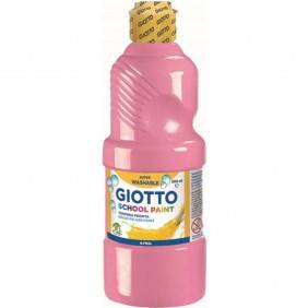 Gouache Giotto peinture scolaire rose tyrien flacon 500ml - 535306