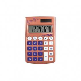 Calculatrice de poche SCHOOL Milan Cuivre couleur assorti