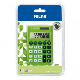 Calculatrice 8 Chiffres Poche Verte