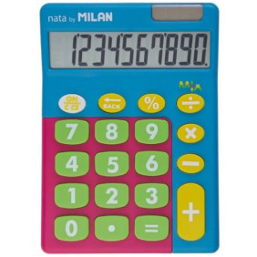 Milan Calculatrice Mélange De 10 Chiffres, Couleurs Assorties