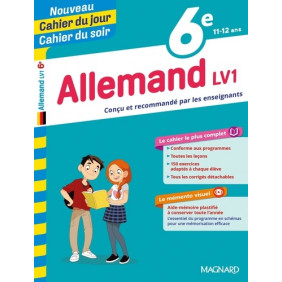 Cahier du jour/Cahier du soir Allemand LV1 6e + mémento - Grand Format Edition 2019