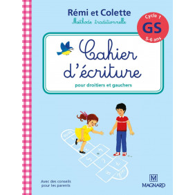 Cahier d'écriture Cycle 1 GS Rémi et Colette - Grand Format