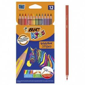 Crayon Coloriage Bic Kids Evolution Stripes 12
